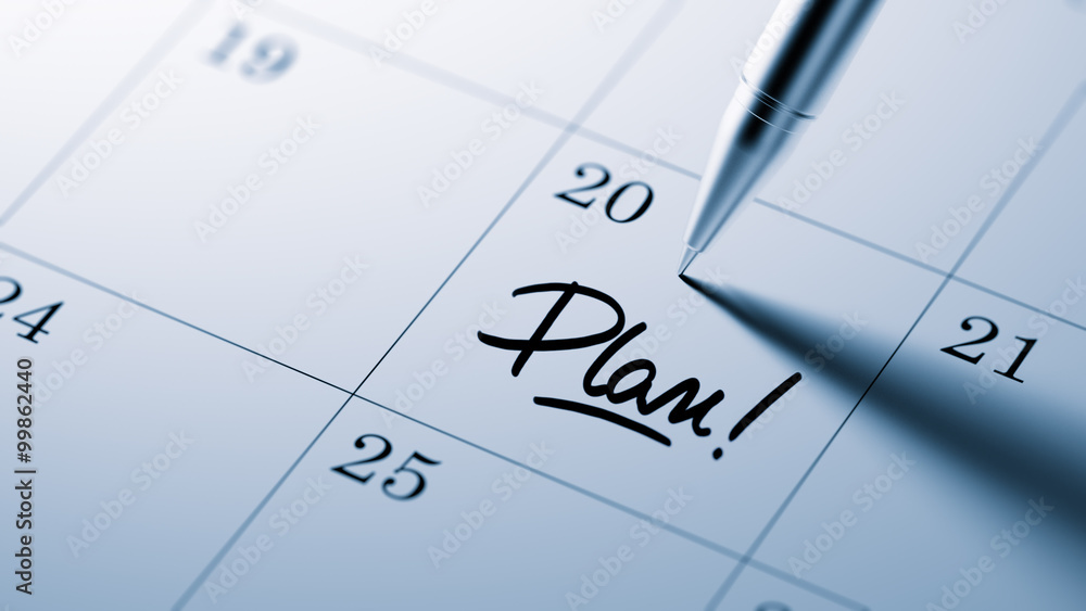 Closeup of a personal agenda setting an important date written w Closeup of a personal agenda setting an important date written w