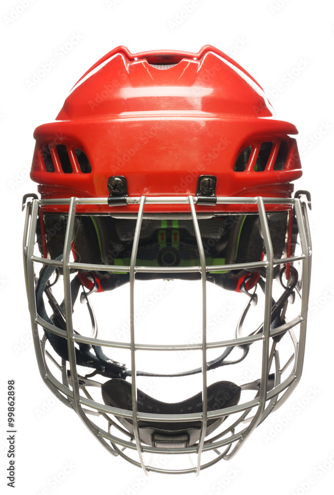 Fototapeta premium Hockey helmet isolated