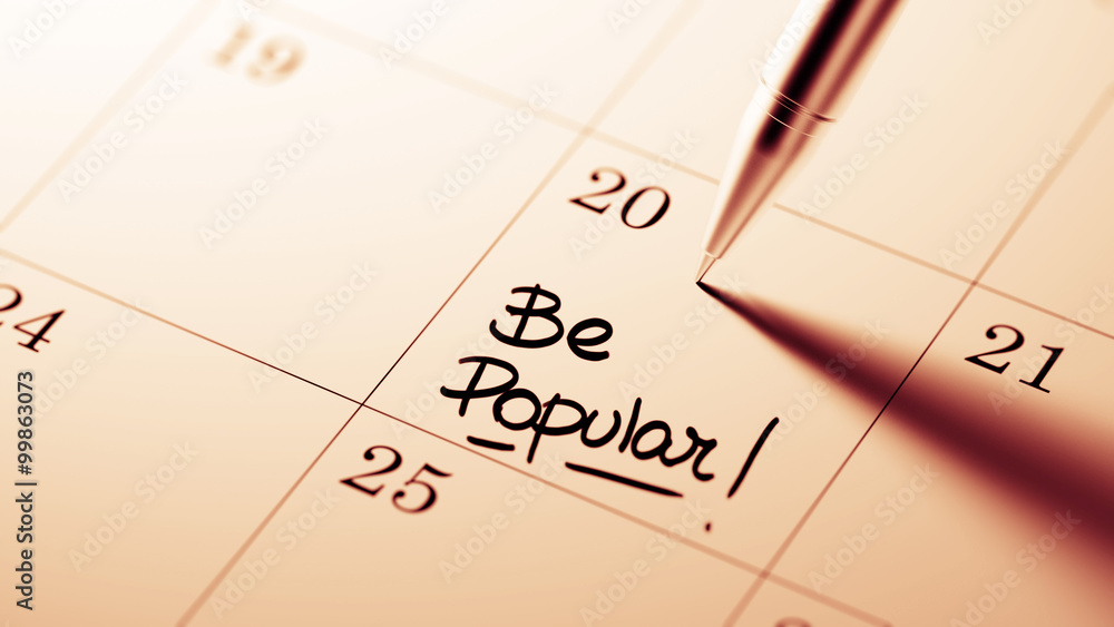 Closeup of a personal agenda setting an important date written w Closeup of a personal agenda setting an important date written w