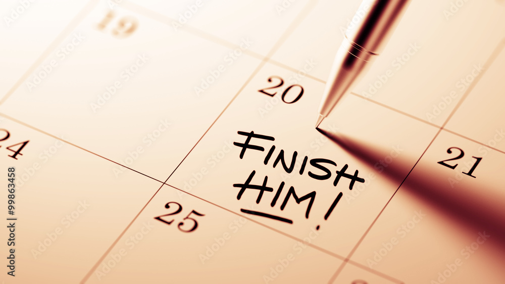 Closeup of a personal agenda setting an important date written w Closeup of a personal agenda setting an important date written w