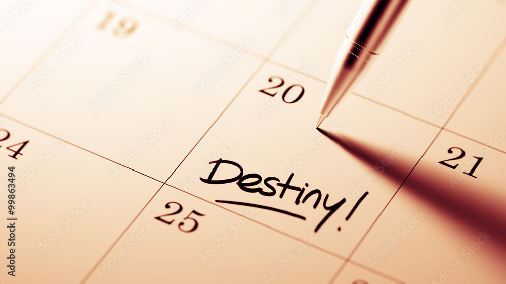 Closeup of a personal agenda setting an important date written w Closeup of a personal agenda setting an important date written w