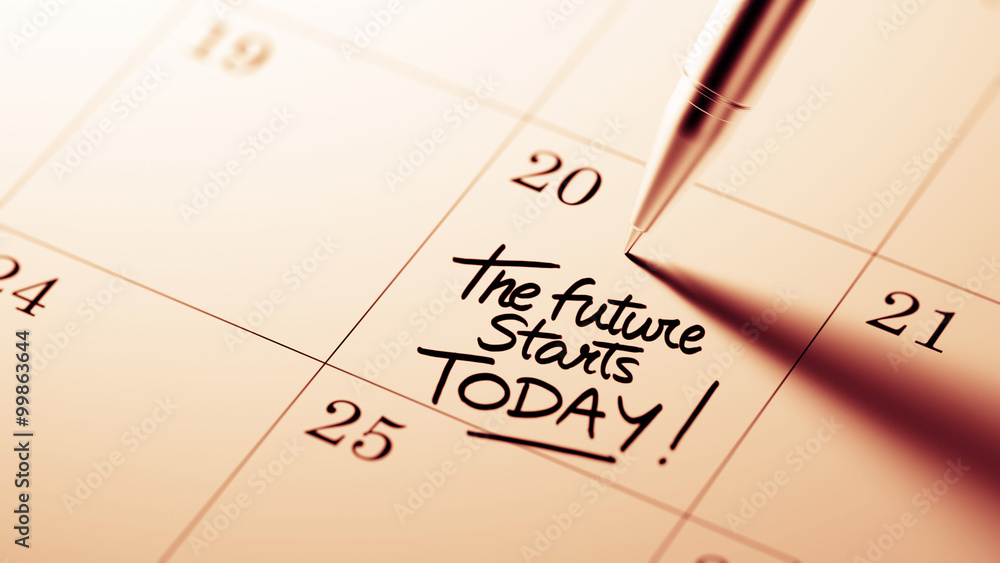 Closeup of a personal agenda setting an important date written w Closeup of a personal agenda setting an important date written w