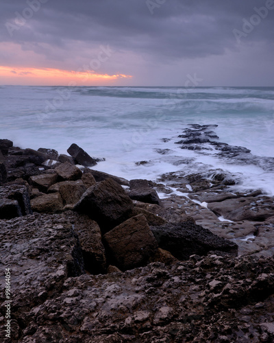 rock cut , beach of apples, Sintra, Portugal