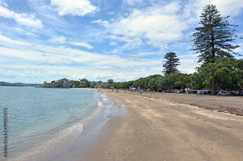 Mission bay beach in Auckland New Zealand