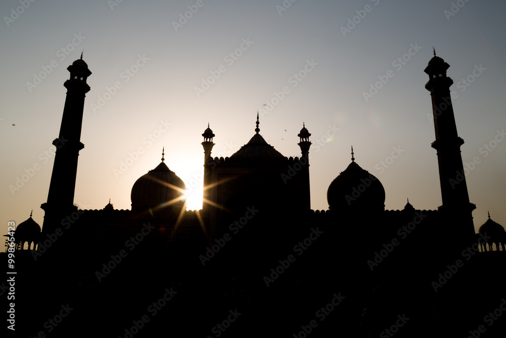 The Jama Masjid mosque in Delhi, India