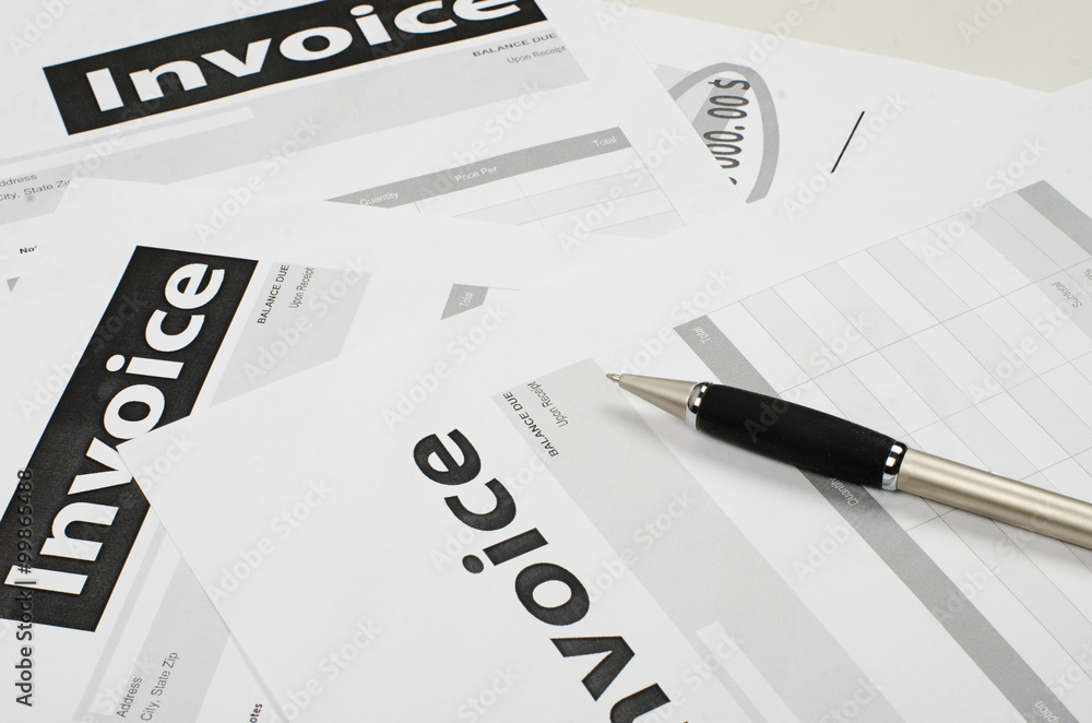 Fototapeta premium Invoice forms