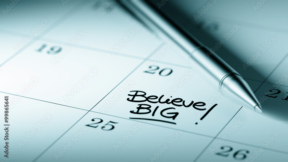Closeup of a personal agenda setting an important date written w Closeup of a personal agenda setting an important date written w