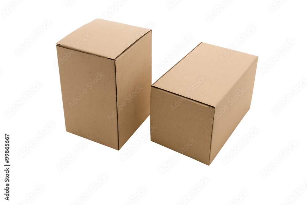 Cardboard Box isolated on a White Cardboard Box isolated on a White
