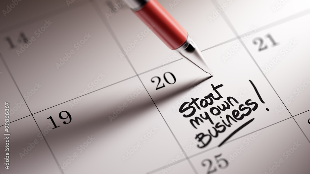 Closeup of a personal agenda setting an important date written w Closeup of a personal agenda setting an important date written w