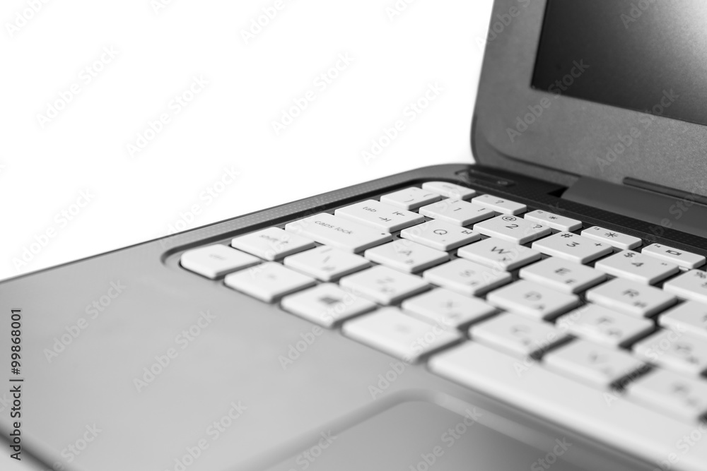 Laptop in black and white