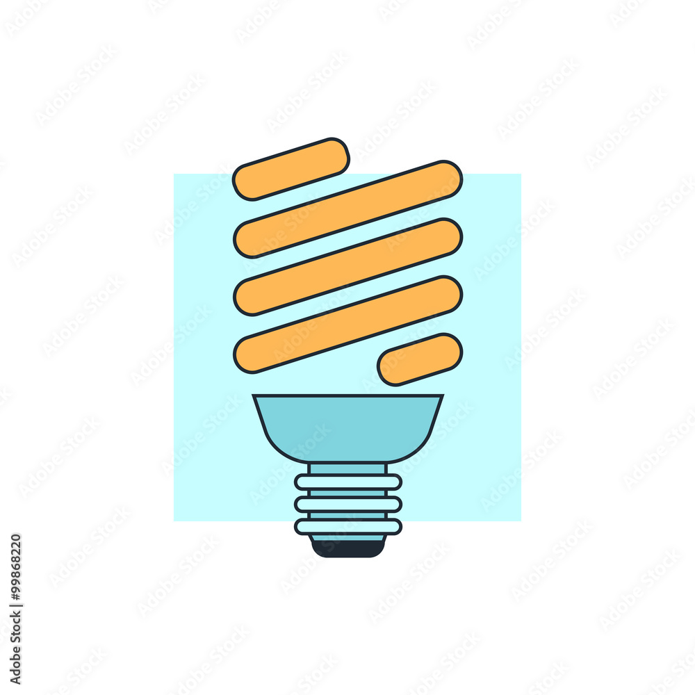 save energy light bulb icon