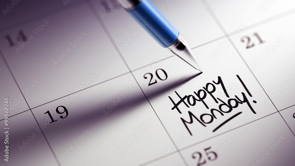 Closeup of a personal agenda setting an important date written w Closeup of a personal agenda setting an important date written w