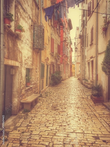 Fototapeta Naklejka Na Ścianę i Meble -  street in Rovinj. Croatia.
