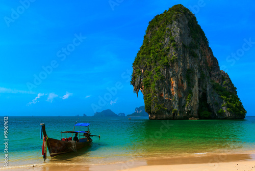 Traveling to Thailand tourist landscape background