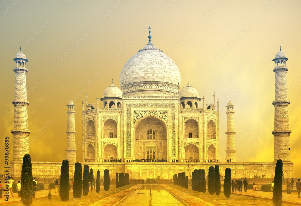 World wonder indian palace Taj Mahal in India
