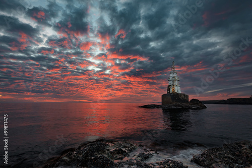 Cloudy sunrise at Ahtopol, Bulgaria