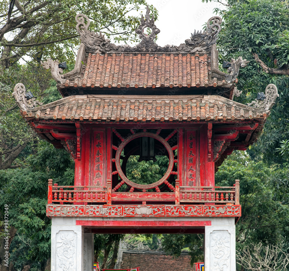 Temple of Literature in Hanoi Vietnam architecture details Temple of Literature in Hanoi Vietnam architecture details