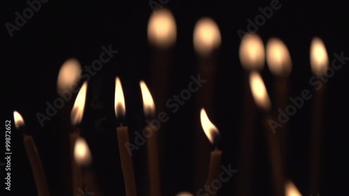 Candles in church