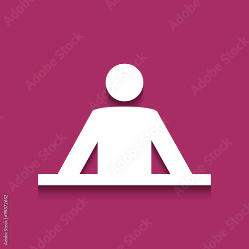 Logo réception. Accueil.