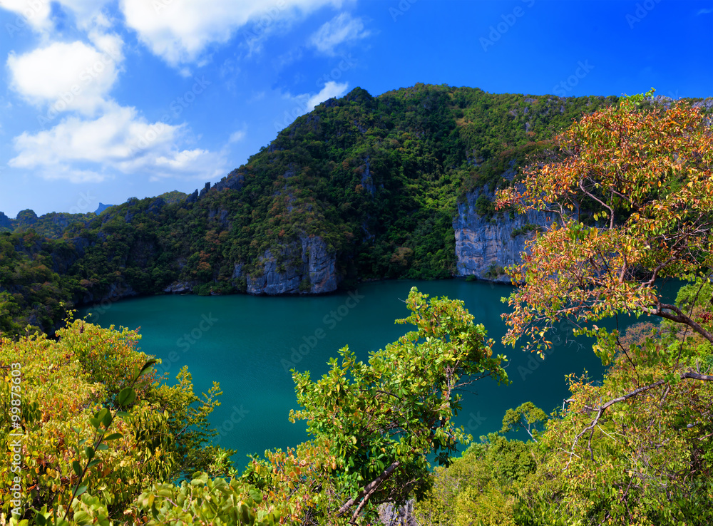 Emerald lake Samui island travel destination
