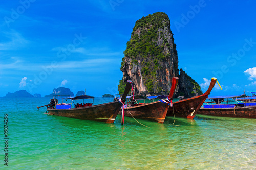 Travel nature landscape. Thailand sea cost tropical background © Banana Republic