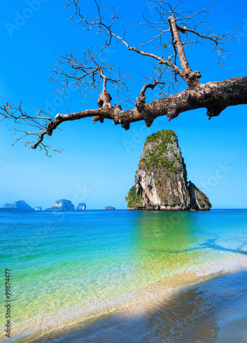 Railey beach in Krabi province , Thailand, Asia