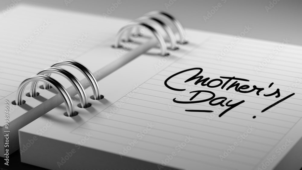 Closeup of a personal agenda setting an important date represent Closeup of a personal agenda setting an important date represent