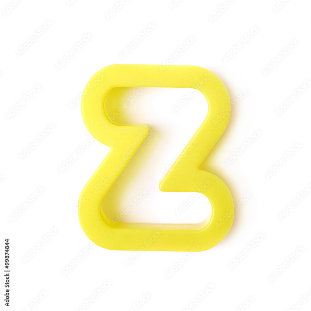 Single Z letter form isolated Single Z letter form isolated