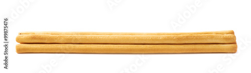 Pile of bread sticks isolated