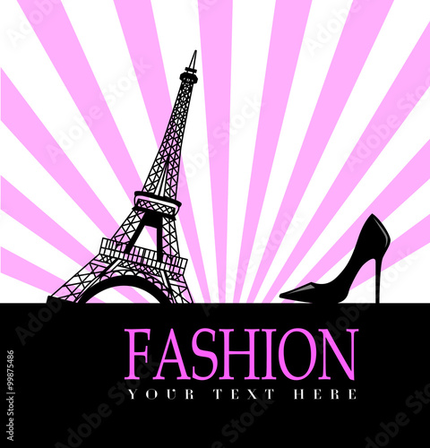 Fashion with Paris  in the background