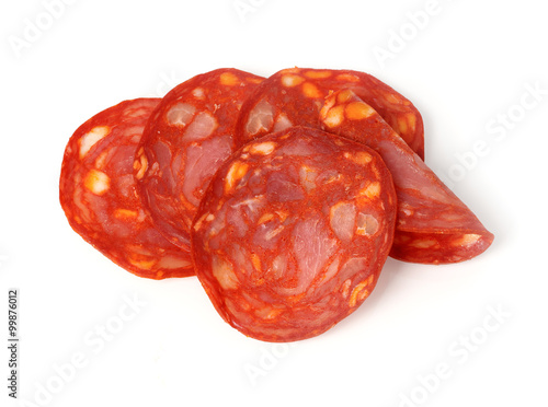 Chorizo slices