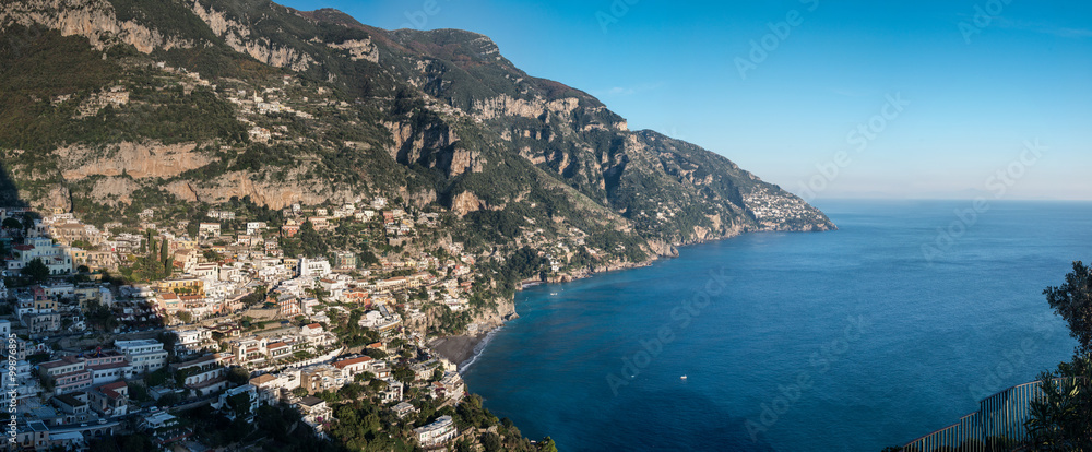 Amalfi coast between Naples and Salerno. Italy