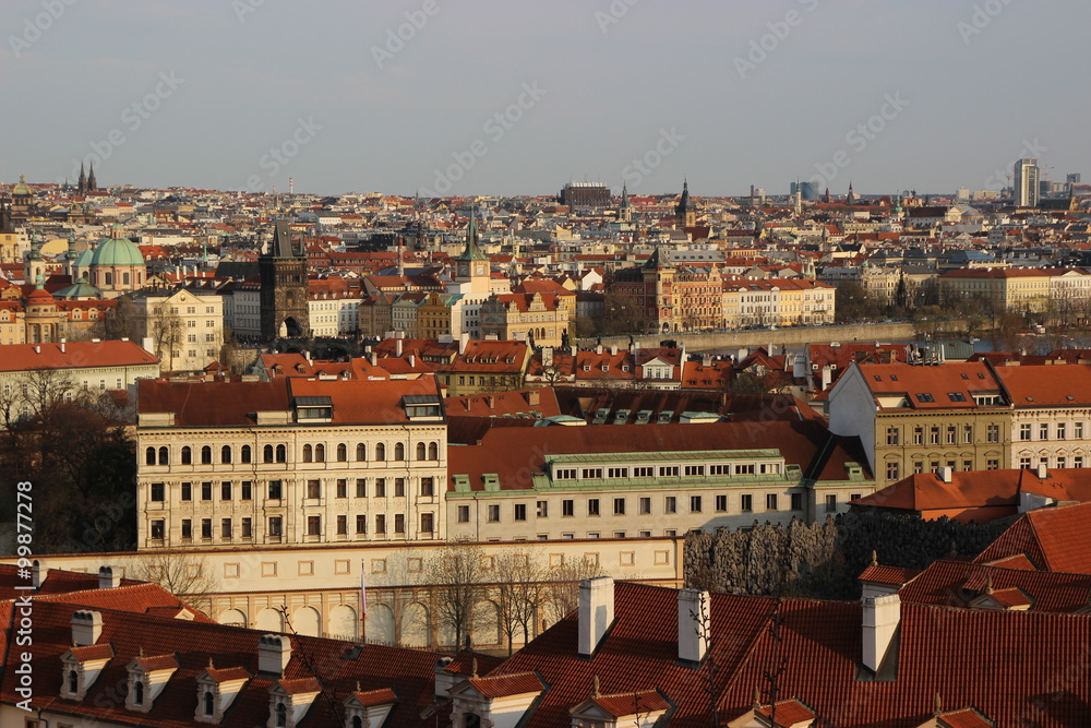 Panoram of Historic city of Pargue in Czech Republic
