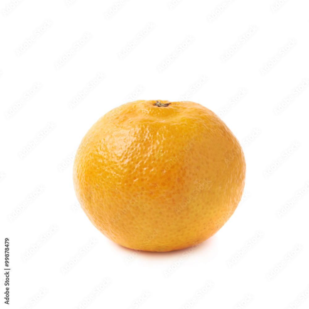 Single tangerine fruit isolated Single tangerine fruit isolated