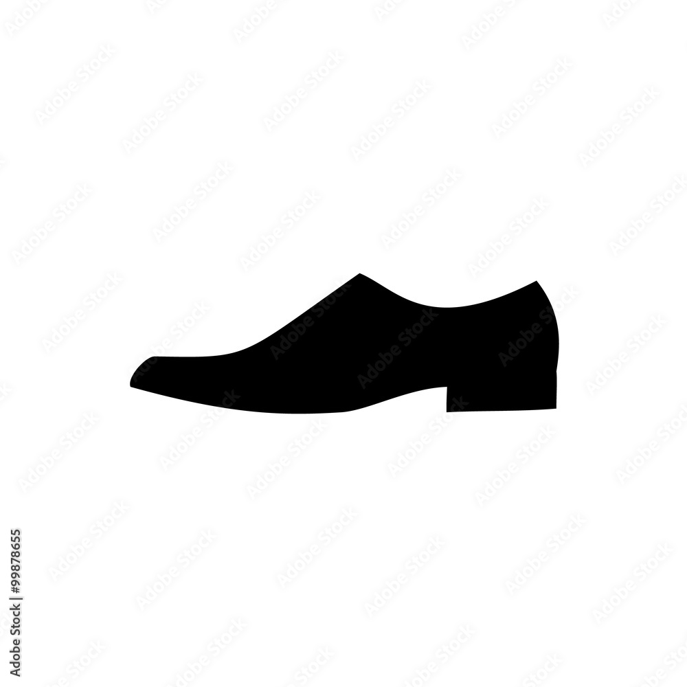 Mens dress shoe icon. Vector illustration. Mens dress shoe icon. Vector illustration.
