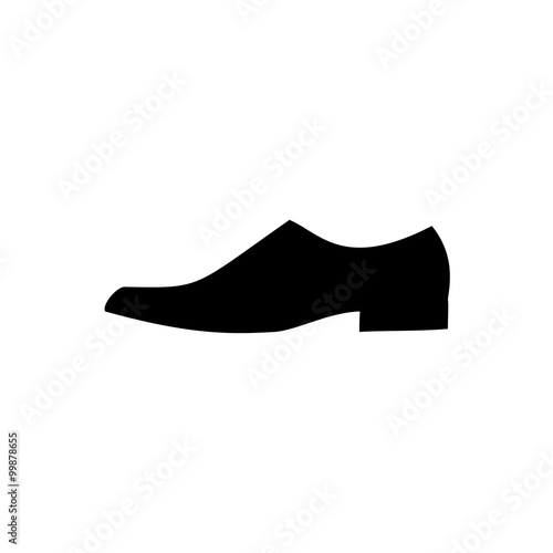Mens dress shoe icon. Vector illustration.