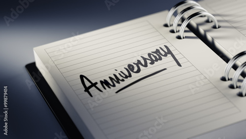 Wallpaper Mural Closeup of a personal agenda setting an important date represent Torontodigital.ca