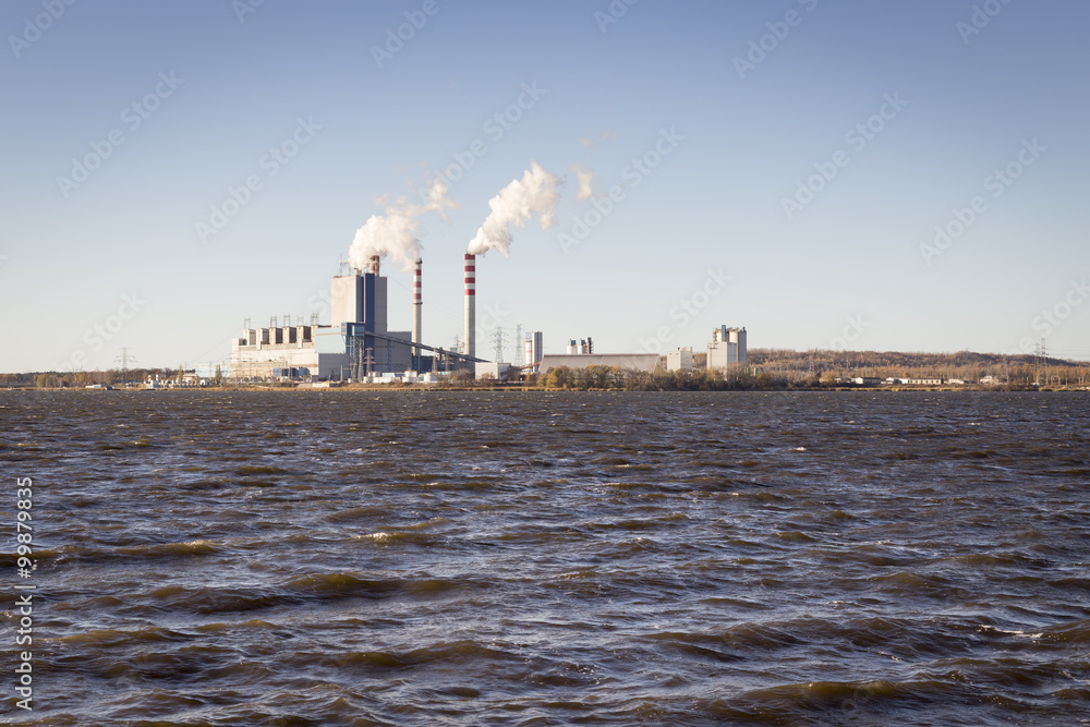 chimney in power station