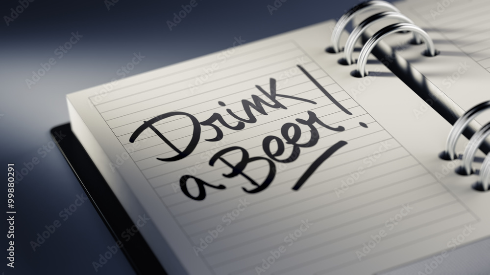 Closeup of a personal agenda setting an important date represent