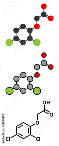 2,4-D (2,4-dichlorophenoxyacetic acid) Agent Orange ingredient. photo