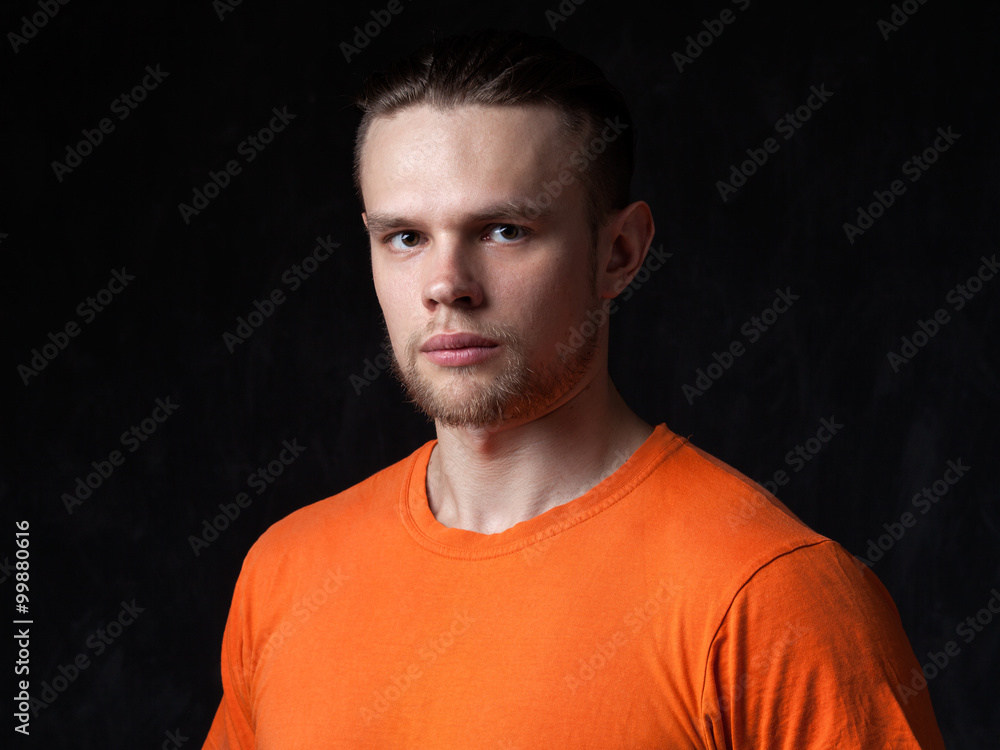 Portrait of an athlete man
