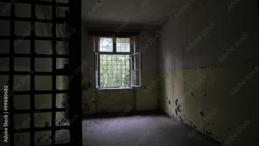Walking into an abandoned cell POV Walking into an abandoned cell POV
