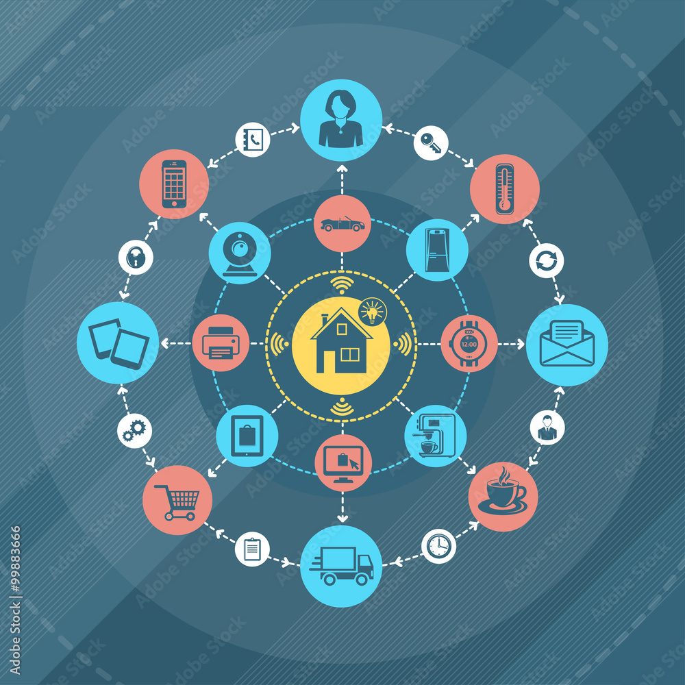 Smart home and internet of things concept Smart home and internet of things concept