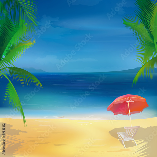 Tropical beach background