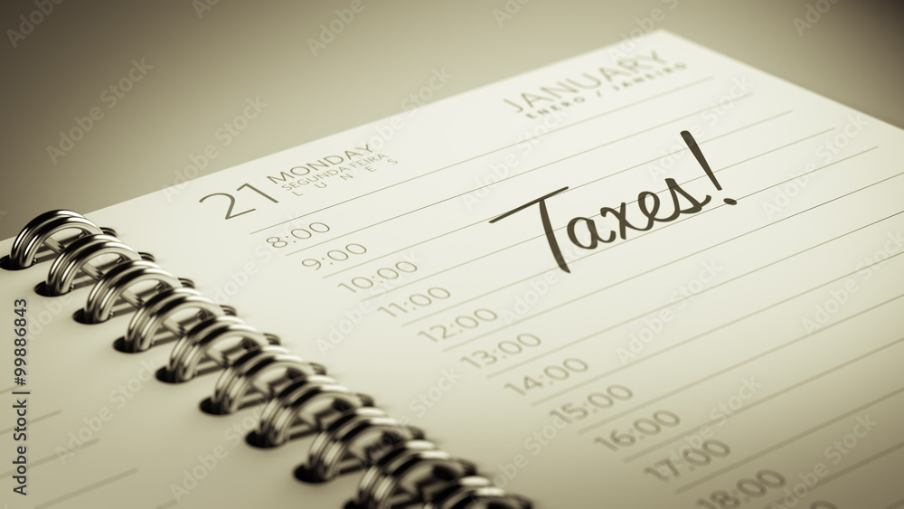 Closeup of a personal calendar setting an important date represe Closeup of a personal calendar setting an important date represe