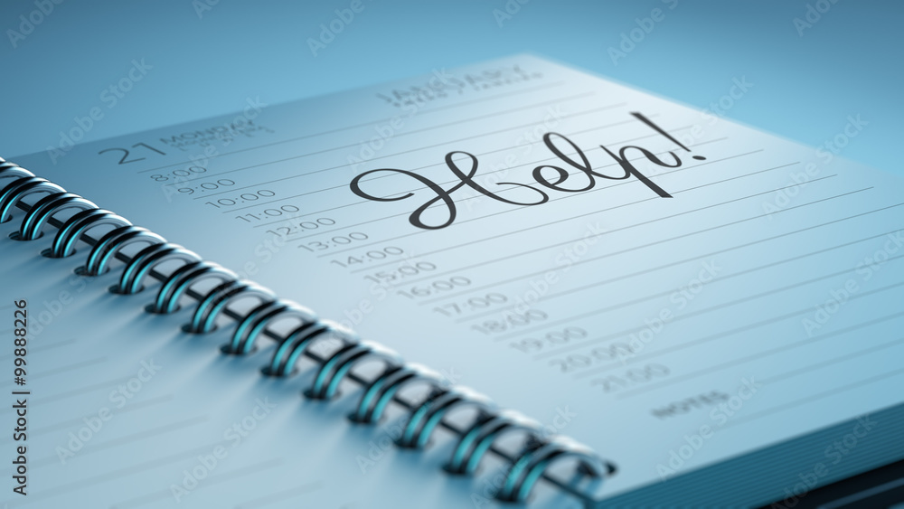 Closeup of a personal calendar setting an important date represe Closeup of a personal calendar setting an important date represe