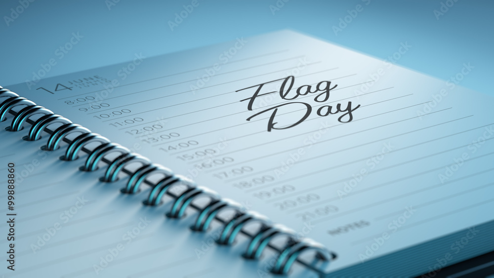 Closeup of a personal calendar setting an important date represe Closeup of a personal calendar setting an important date represe