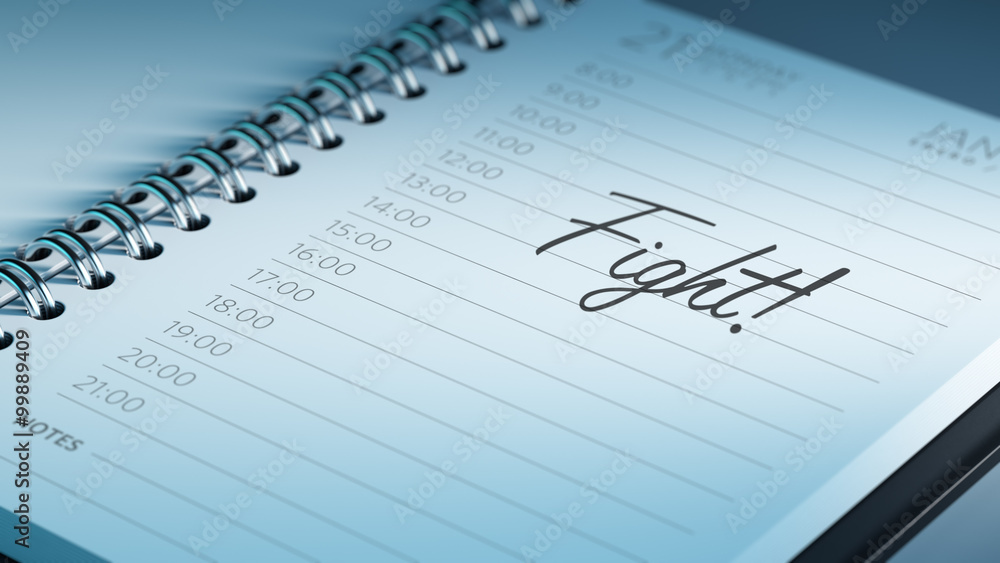 Closeup of a personal calendar setting an important date represe Closeup of a personal calendar setting an important date represe