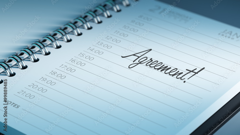 Closeup of a personal calendar setting an important date represe Closeup of a personal calendar setting an important date represe