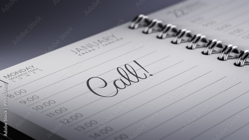 Closeup of a personal calendar setting an important date represe Closeup of a personal calendar setting an important date represe